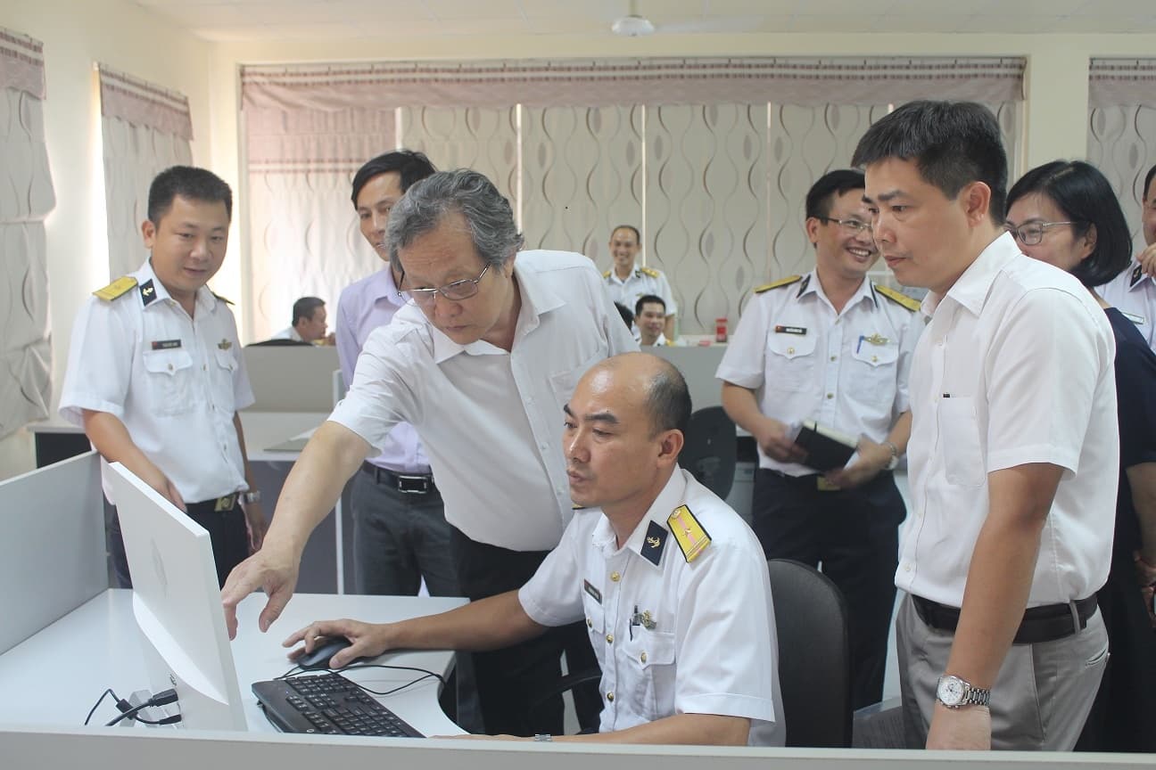 Đoàn công tác của Tổng cục Biển và Hải đảo: Kiểm tra thực hiện dự án tại Đoàn Đo đạc biên vẽ hải đồ và nghiên cứu biển