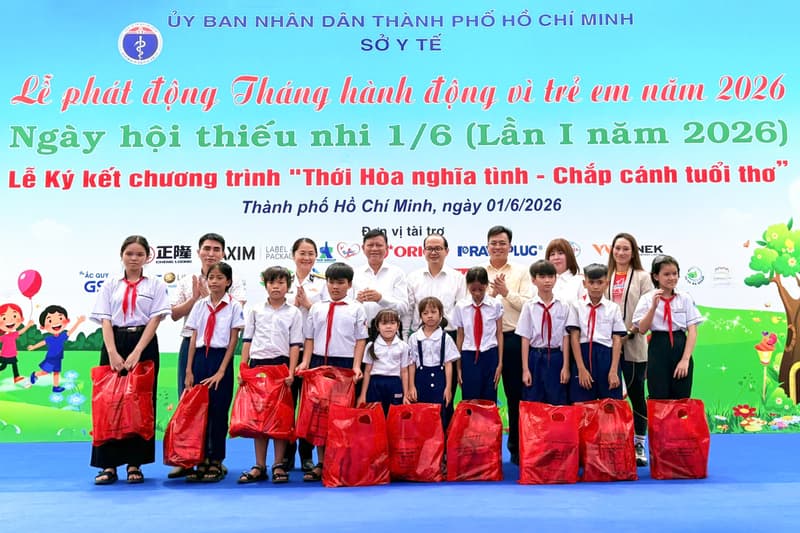 ICD Tân cảng Sóng Thần hưởng ứng Tháng hành động vì trẻ em năm 2026