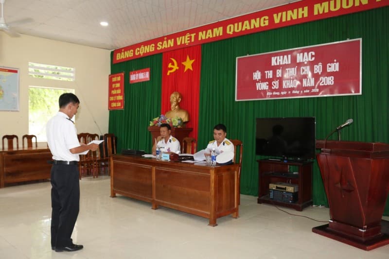 Vùng 5 Hải quân: Hội thi bí thư chi bộ giỏi cấp cơ sở