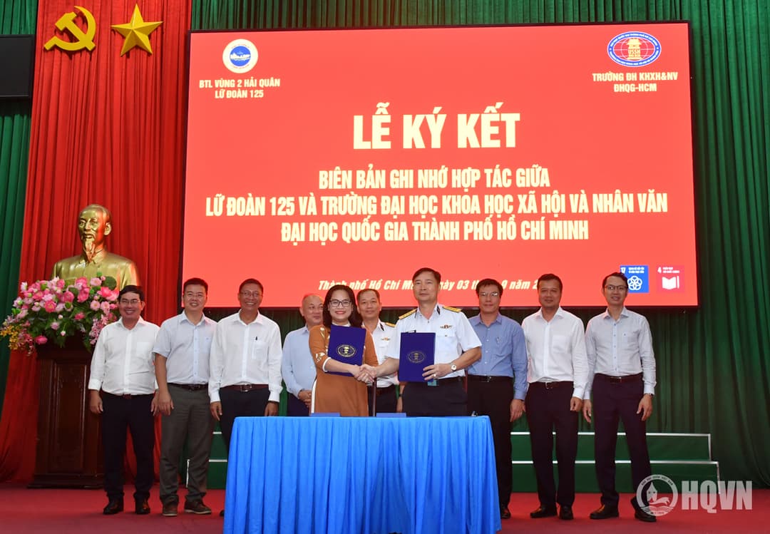 Lữ đoàn 125 ký kết hợp tác với Trường Đại học KHXH&NV TP Hồ Chí Minh