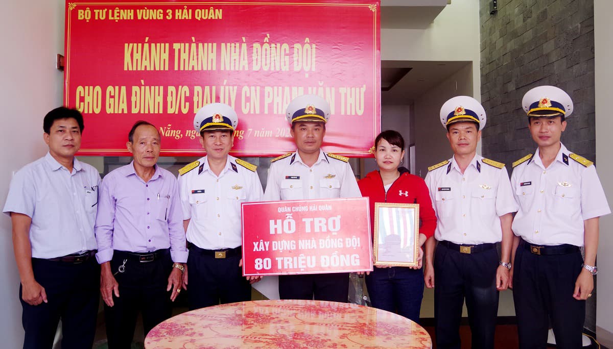 Vùng 3 Hải quân: Khánh thành và bàn giao nhà đồng đội cho quân nhân có hoàn cảnh khó khăn