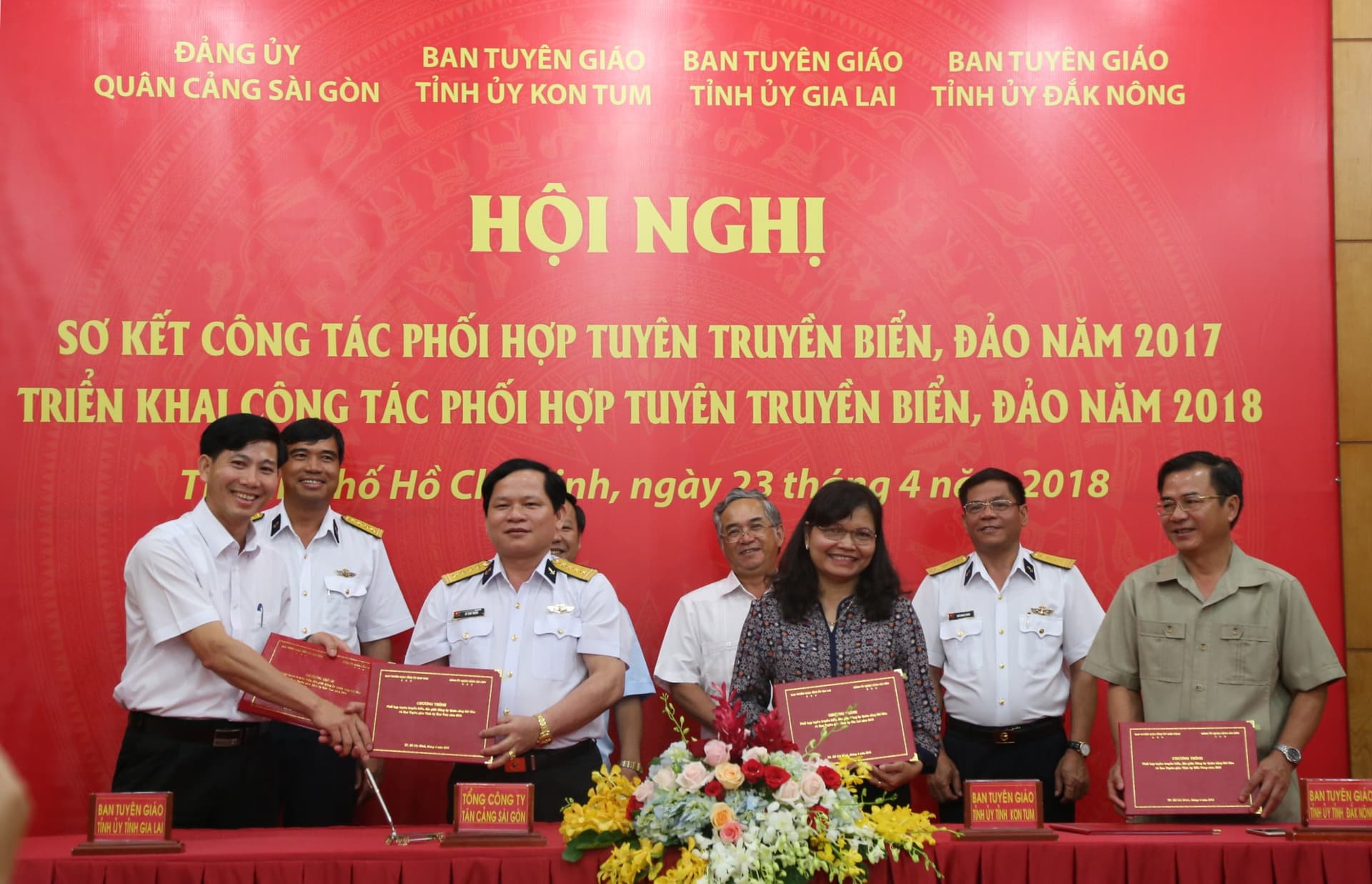 Đảng ủy Quân cảng Sài Gòn và Ban Tuyên giáo 3 tỉnh Tây Nguyên:
