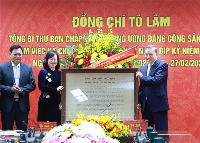 Tổng Bí thư Tô Lâm: Ngành Y tế cần đổi mới mạnh mẽ để bảo đảm mục tiêu chăm sóc sức khỏe toàn dân trong tình hình mới