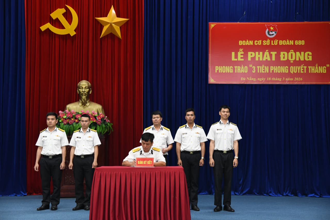 Lữ đoàn 680 phát động phong trào “3 tiên phong quyết thắng”