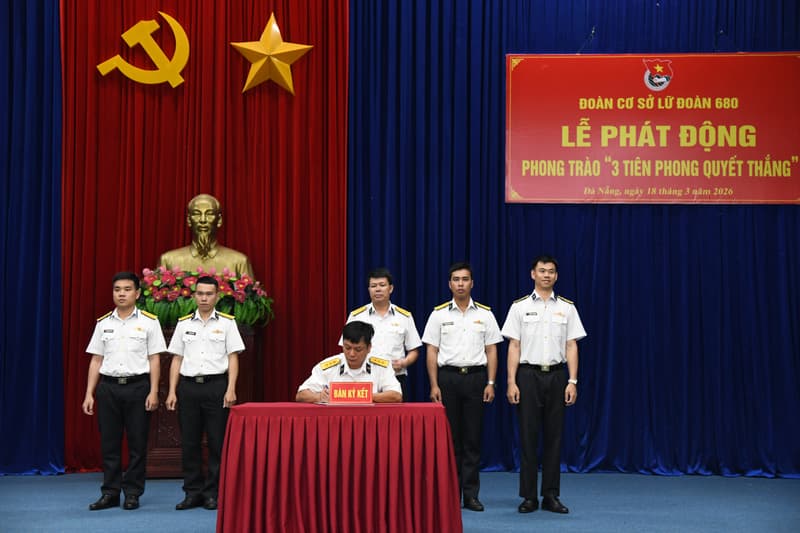 Lữ đoàn 680 phát động phong trào “3 tiên phong quyết thắng”