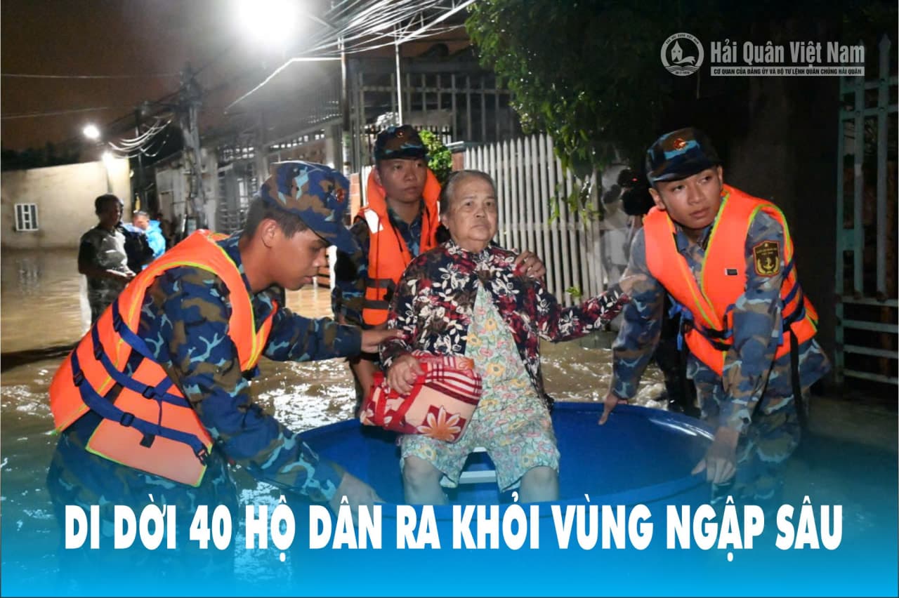 VIDEO: DI DỜI 40 HỘ DÂN RA KHỎI VÙNG NGẬP SÂU