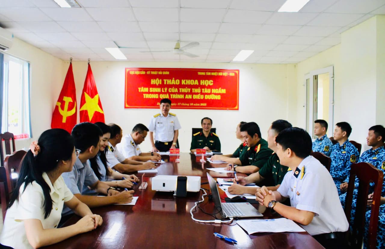 Hội thảo khoa học về tâm sinh lý của thủy thủ tàu ngầm trong quá trình an điều dưỡng