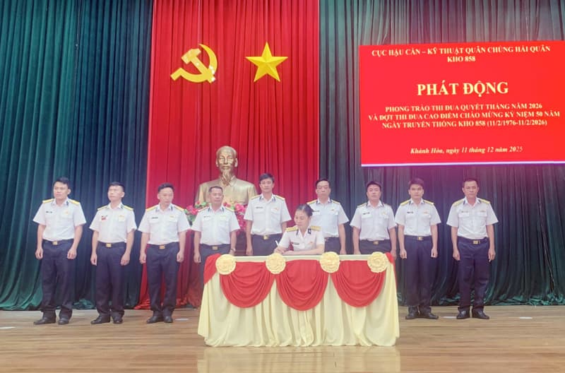 Kho 858 phát động thi đua