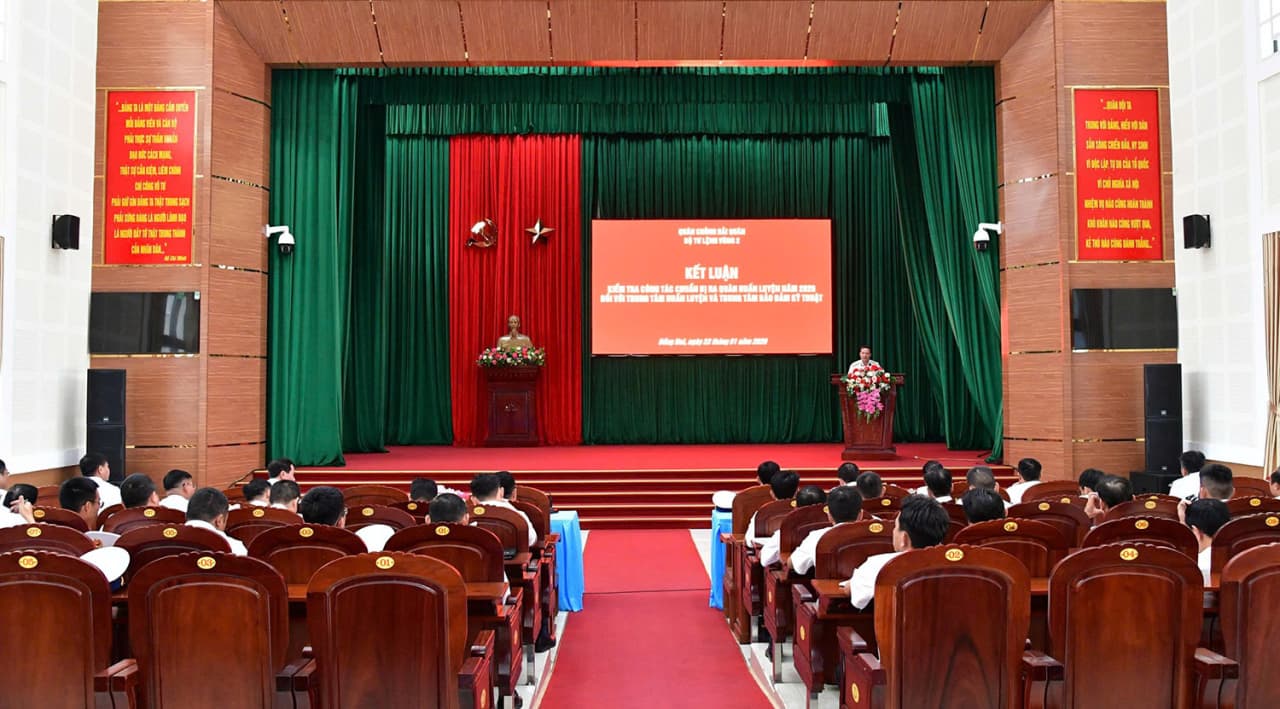 Bộ Tư lệnh Vùng 2 kiểm tra công tác chuẩn bị ra quân huấn luyện