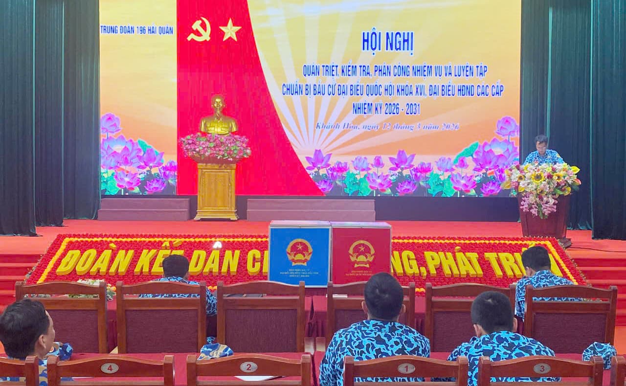 Các đơn vị khu vực Cam Ranh kiểm tra triển khai công tác bầu cử
