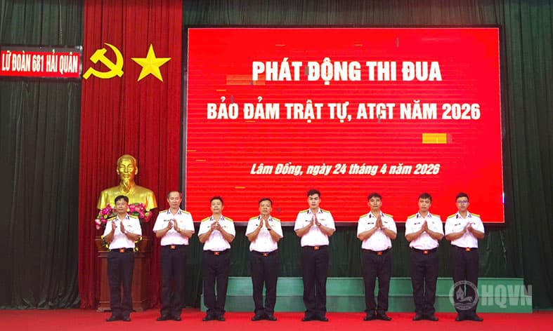 Lữ đoàn 681 phát động thi đua bảo đảm an toàn giao thông năm 2026