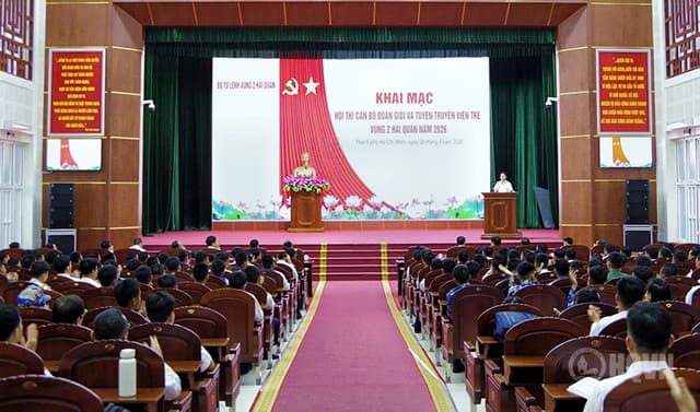 Vùng 2 khai mạc Hội thi cán bộ đoàn giỏi và tuyên truyền viên trẻ