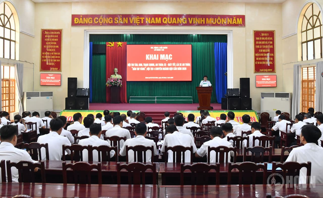 Lữ đoàn 125 khai mạc Hội thi tàu, kho trạm chính quy mẫu mực, an toàn năm 2026