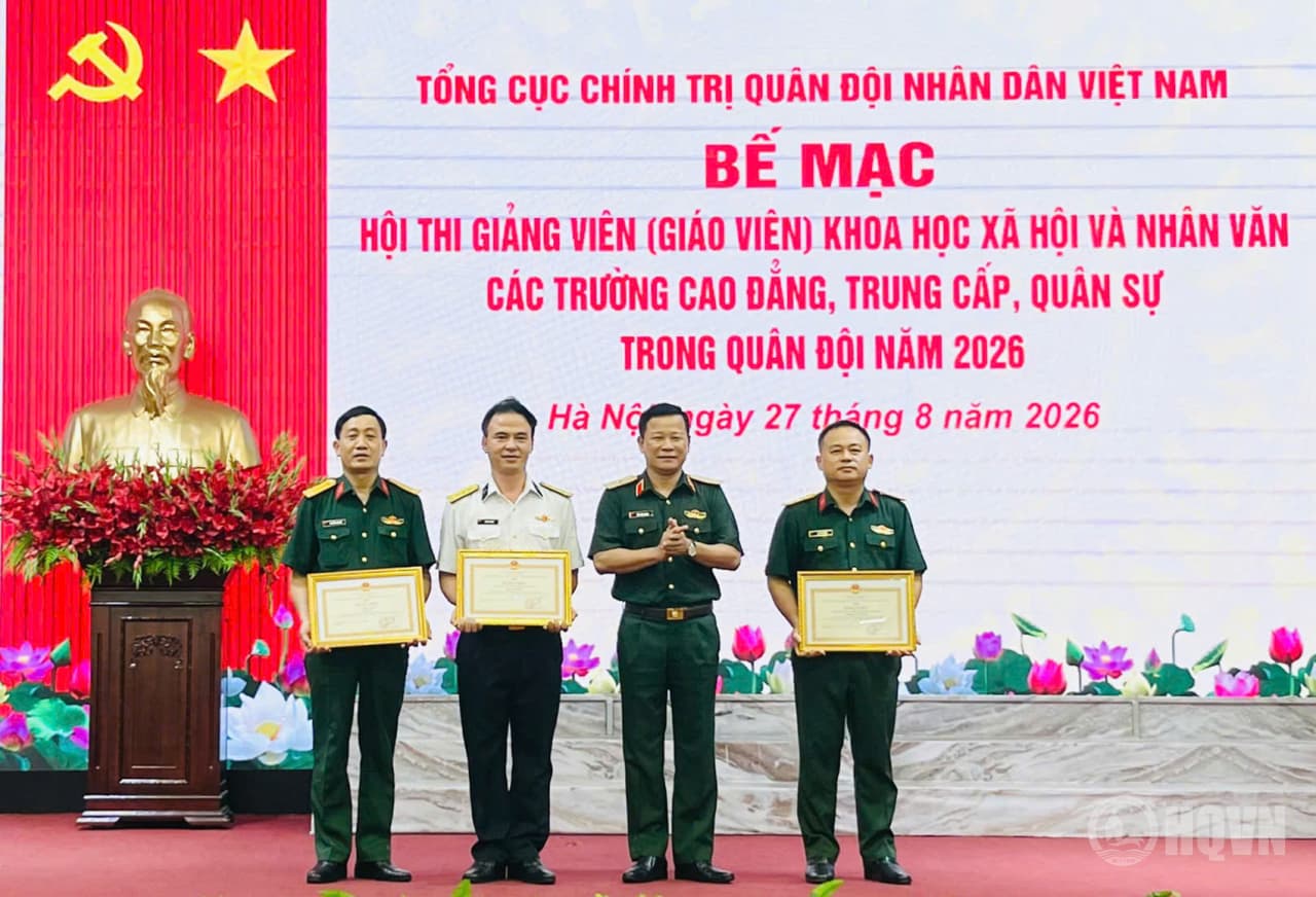 Trường CĐKT Hải quân giành “cú đúp” Giải Nhất tại Hội thi giảng viên KHXH&NV toàn quân