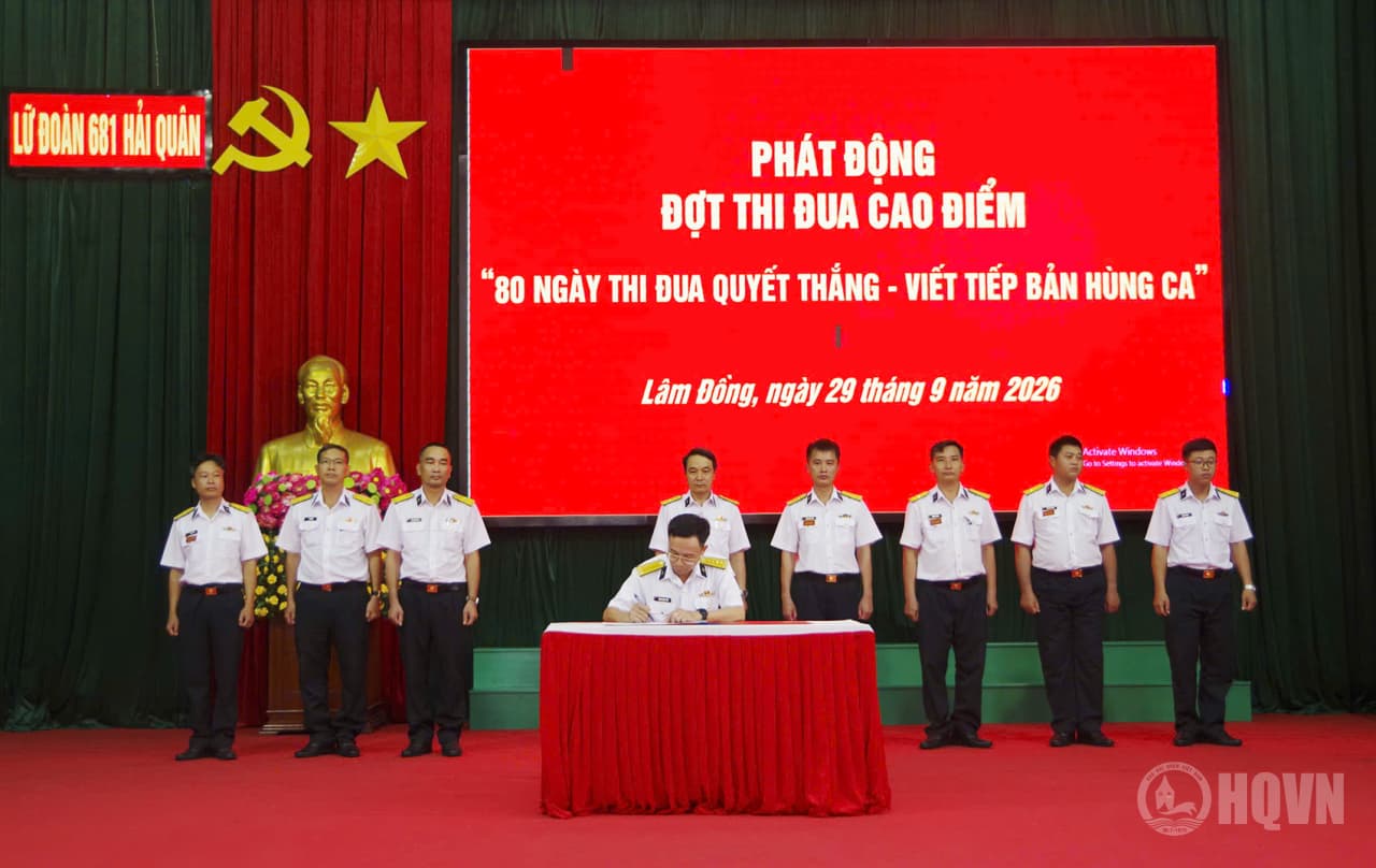 Lữ đoàn 681 phát động thi đua cao điểm