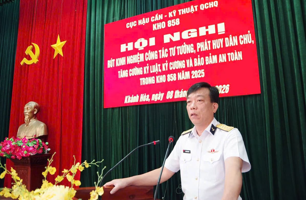 Kho 858 rút kinh nghiệm công tác quản lý tư tưởng