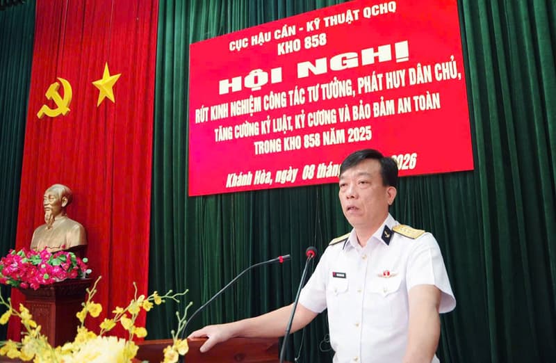 Kho 858 rút kinh nghiệm công tác quản lý tư tưởng