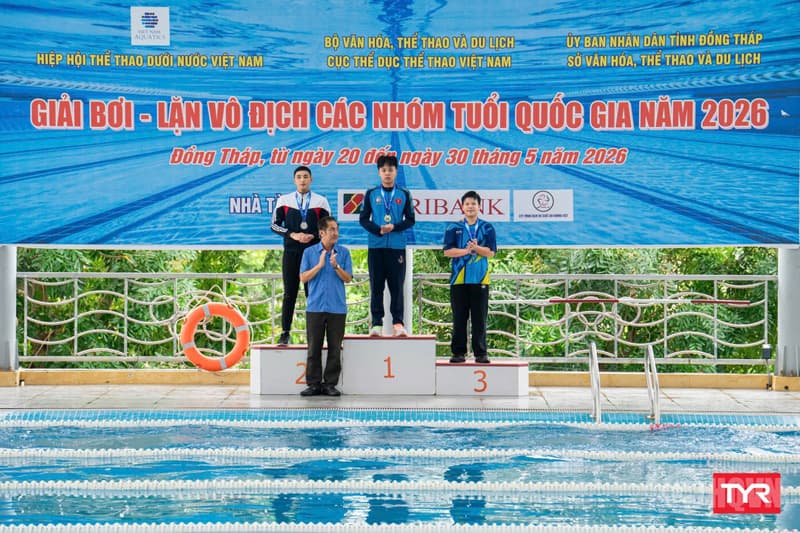 Trung tâm TDTTQP 5: Vượt chỉ tiêu hơn 200% tại giải bơi, lặn vô địch các nhóm tuổi quốc gia