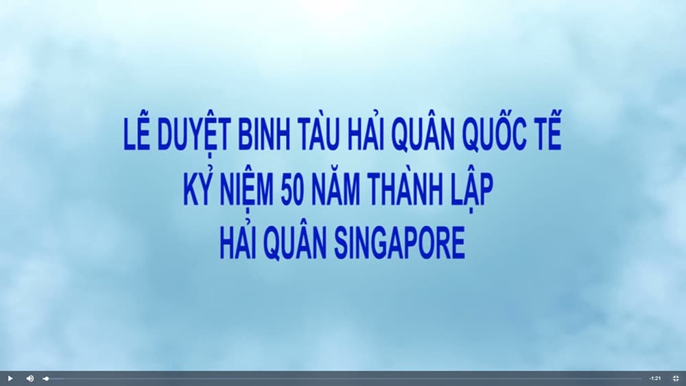 Lễ duyệt binh tàu Hải quân Quốc tế kỷ niệm 50 thành lập Hải quân Singapore