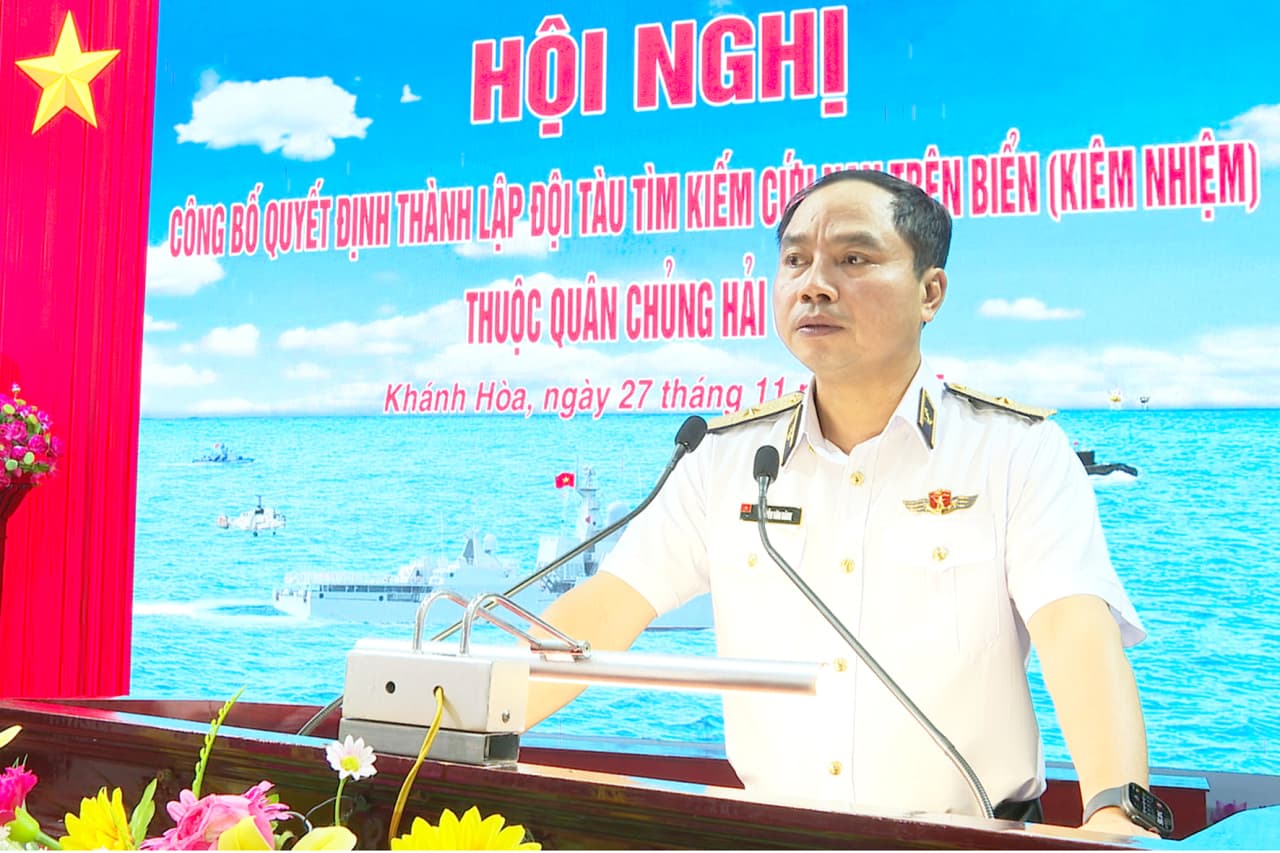 Quân chủng Hải quân công bố thành lập Đội tàu tìm kiếm cứu nạn trên biển