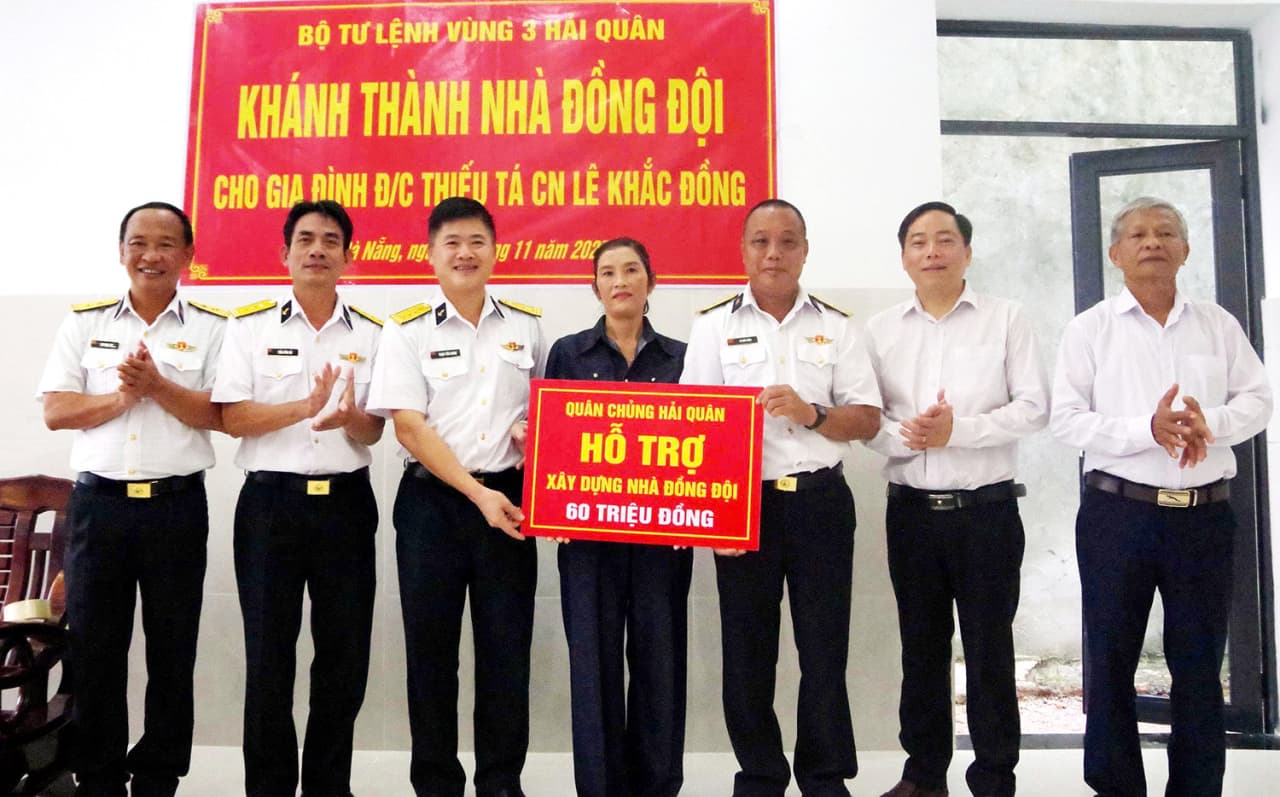 Vùng 3 khánh thành, bàn giao nhà đồng đội cho quân nhân có hoàn cảnh khó khăn