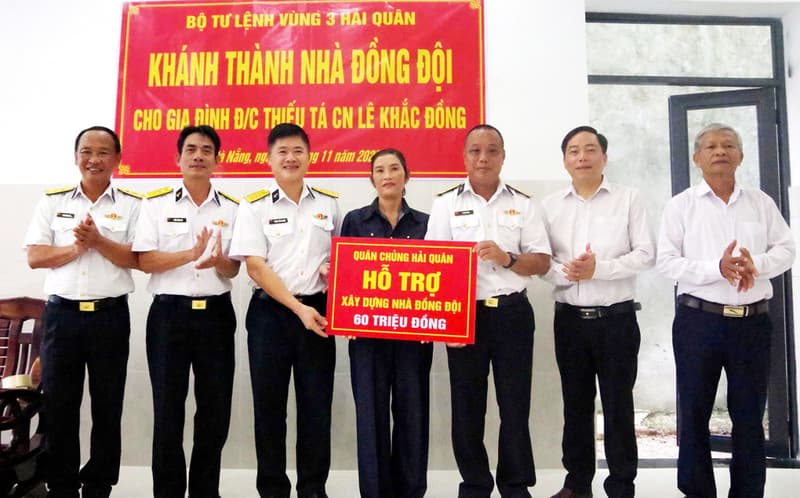 Vùng 3 khánh thành, bàn giao nhà đồng đội cho quân nhân có hoàn cảnh khó khăn