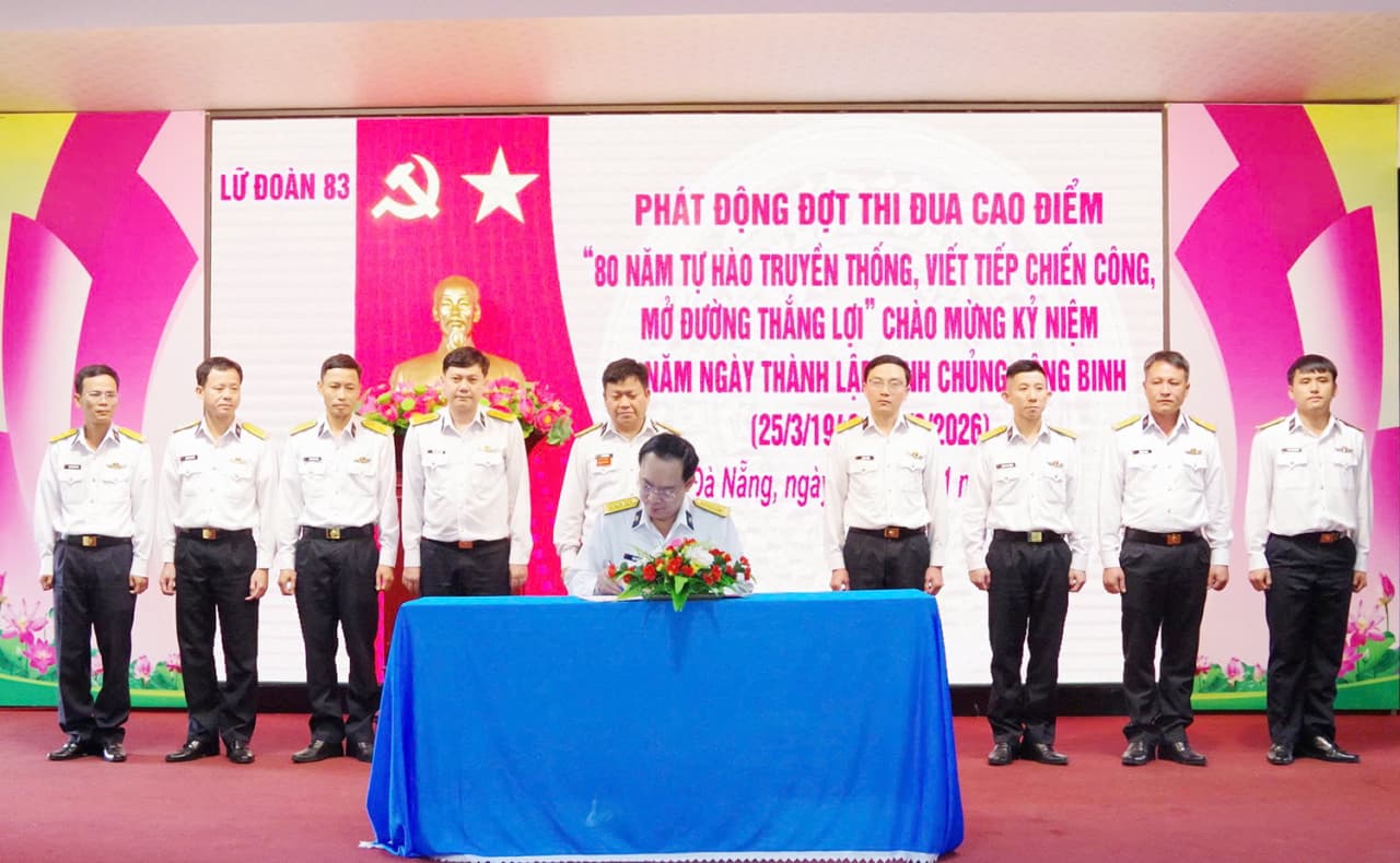 Lữ đoàn 83 thi đua lập thành tích chào mừng kỷ niệm 80 năm Ngày truyền thống bộ đội công binh