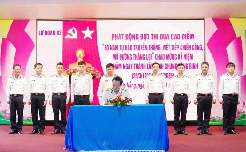 Lữ đoàn 83 thi đua lập thành tích chào mừng kỷ niệm 80 năm Ngày truyền thống bộ đội công binh