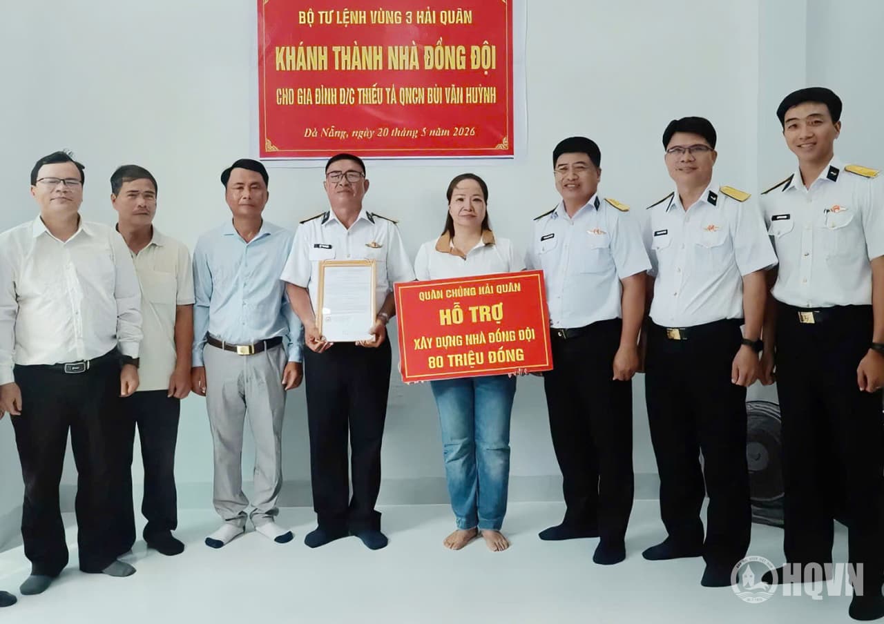 Vùng 3 khánh thành, bàn giao nhà đồng đội
