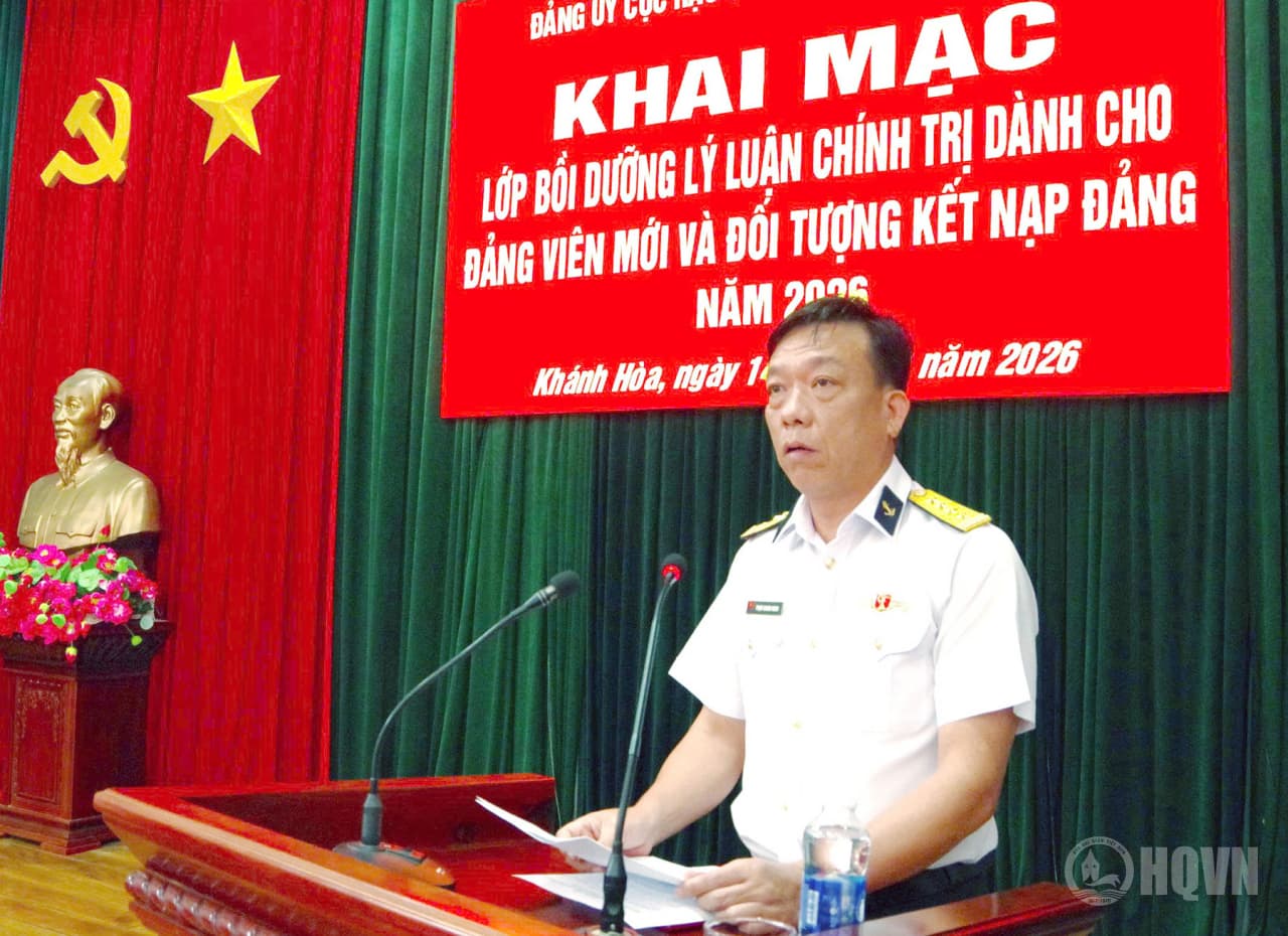 Đảng ủy Cục Hậu cần - Kỹ thuật Hải quân khai mạc lớp bồi dưỡng lý luận chính trị năm 2026