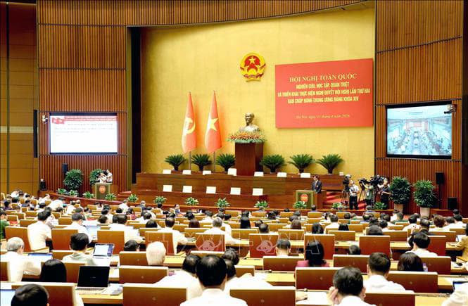 Hội nghị toàn quốc nghiên cứu, học tập, quán triệt và triển khai thực hiện Nghị quyết Hội nghị Trung ương 2