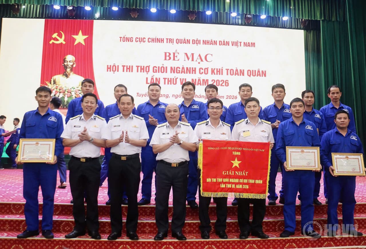 Quân chủng Hải quân đạt giải Nhất tại Hội thi thợ giỏi ngành cơ khí toàn quân