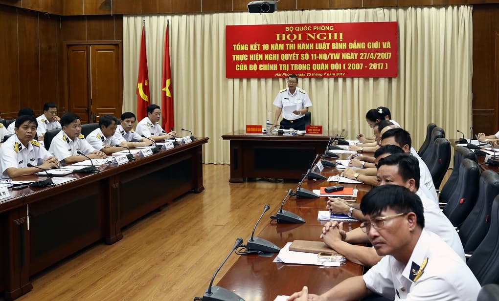 Bộ Quốc phòng: Tổng kết 10 năm thi hành Luật bình đẳng giới