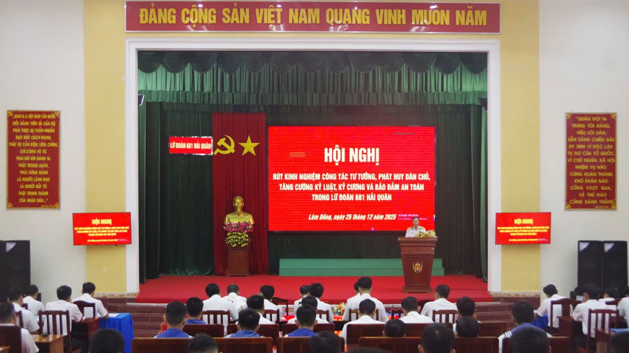 Lữ đoàn 681 phát huy dân chủ, tăng cường kỷ luật, kỷ cương, bảo đảm an toàn