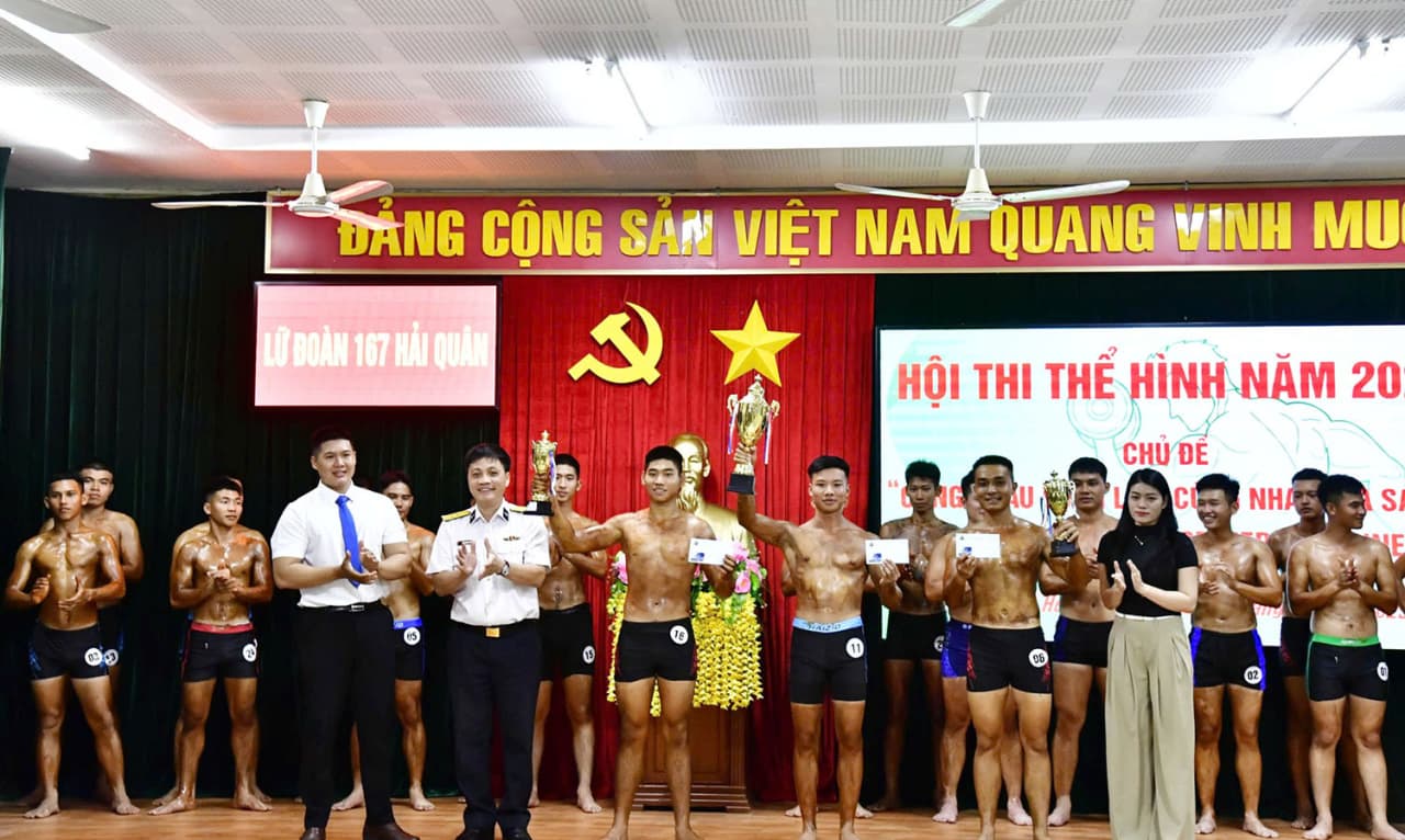 Lữ đoàn 167 tổ chức Hội thi thể hình