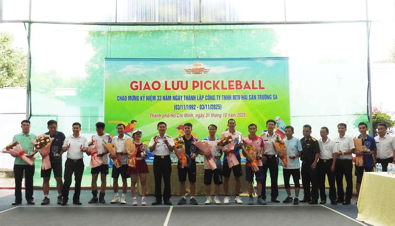 Giao lưu thể thao Pickleball tại Hải đoàn 129