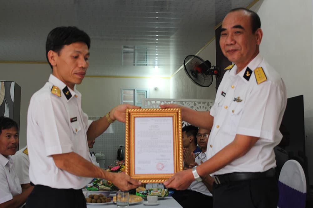 Đoàn Đo đạc Biên vẽ hải đồ và Nghiên cứu biển: Khánh thành, bàn giao nhà đồng đội