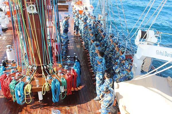 Tàu buồm 286, Lê Quý Đôn: Hoàn thành tốt đợt huấn luyện đường dài