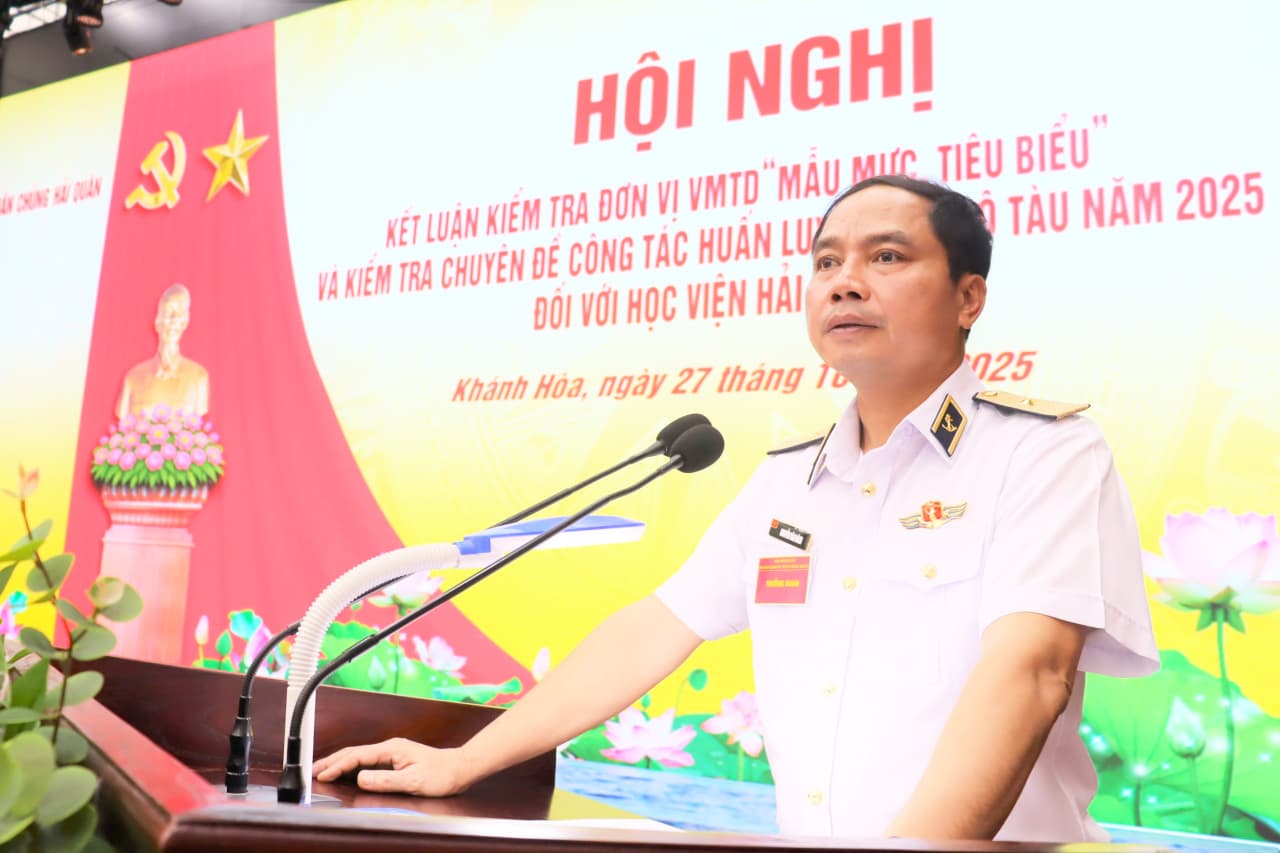 Quân chủng kiểm tra đơn vị vững mạnh toàn diện “mẫu mực, tiêu biểu” tại Học viện Hải quân