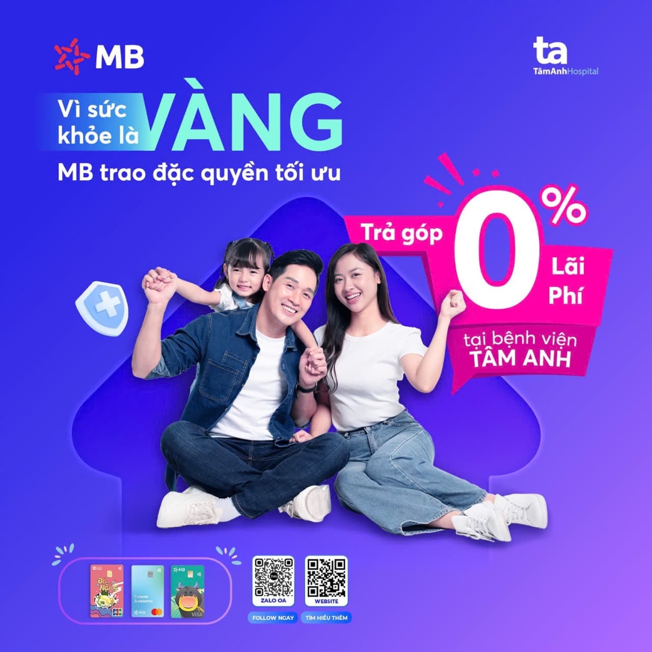 CHĂM SÓC SỨC KHỎE - CHIA SẺ YÊU THƯƠNG VỚI DỊCH VỤ TRẢ GÓP 0% TẠI BỆNH VIỆN TÂM ANH