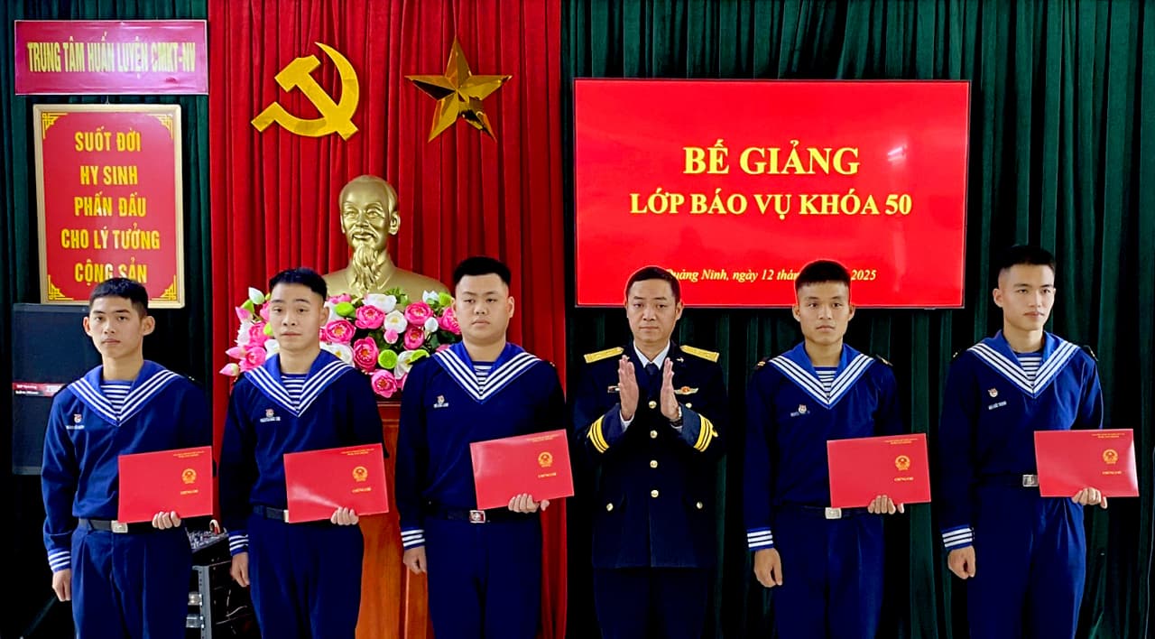 Trung tâm Huấn luyện Vùng 1 bế giảng lớp báo vụ khóa 50