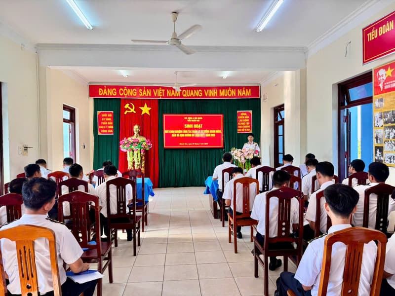 Tiểu đoàn 458 rút kinh nghiệm công tác quản lý tư tưởng quân nhân