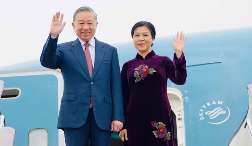 Tổng Bí thư, Chủ tịch nước Tô Lâm và phu nhân bắt đầu thăm cấp Nhà nước đến Trung Quốc