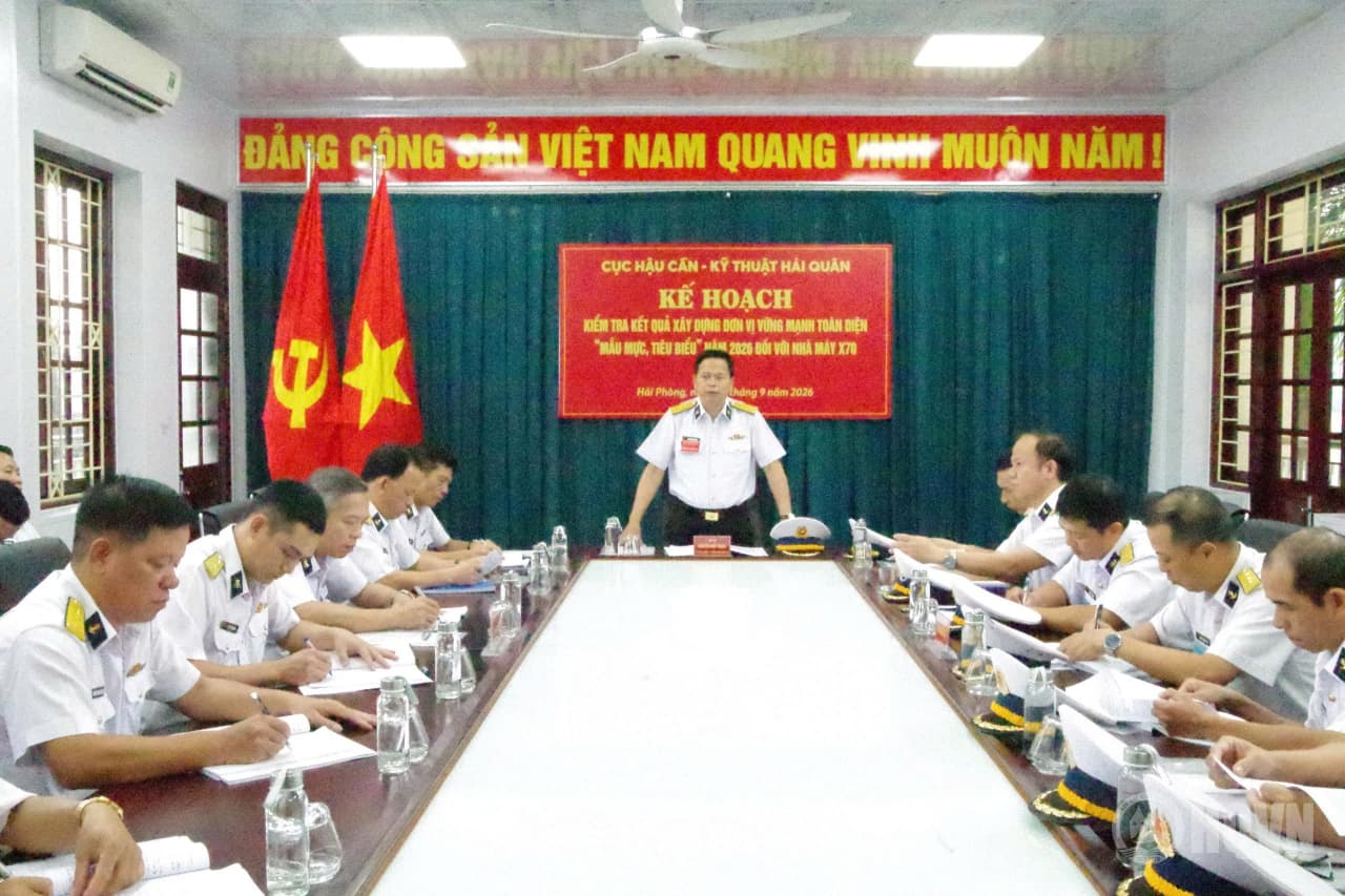 Nhà máy X70 hoàn thành tốt nhiệm vụ xây dựng đơn vị vững mạnh toàn diện