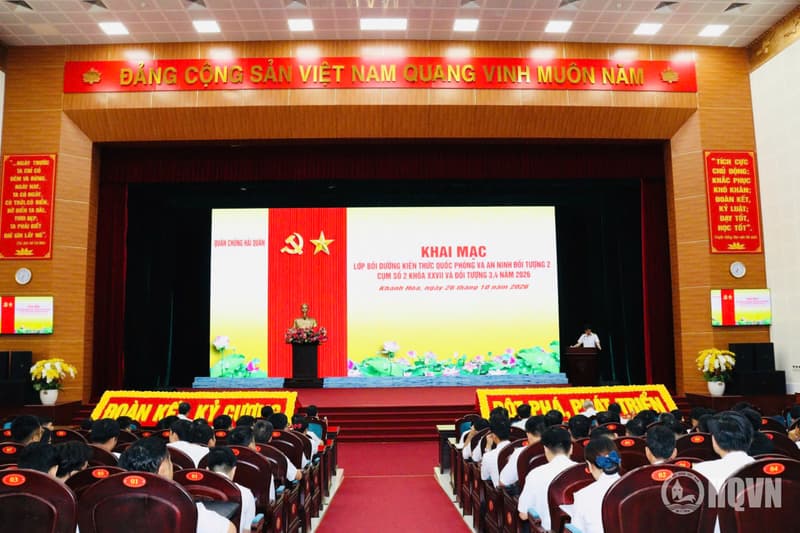 Khai mạc các lớp bồi dưỡng kiến thức quốc phòng và an ninh