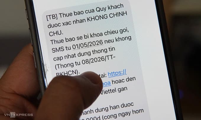 Hàng nghìn SIM điện thoại bị khoá vì không xác thực