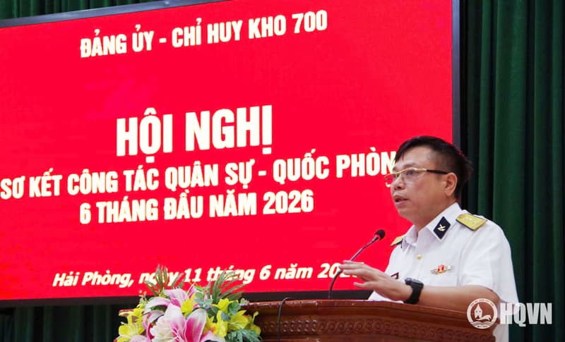 Kho 700 sơ kết công tác quân sự - quốc phòng