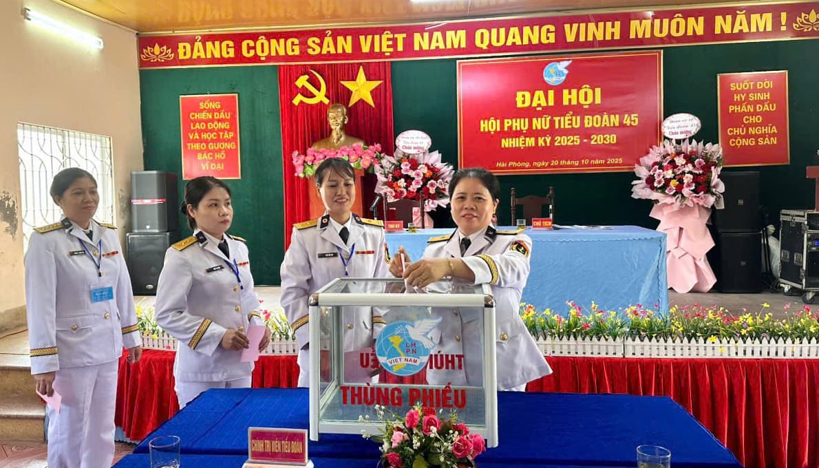 Tiểu đoàn 45: Đại hội Hội Phụ nữ nhiệm kỳ 2025 - 2030
