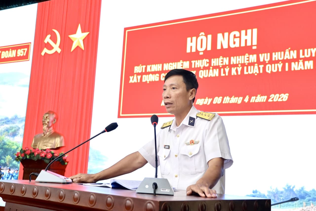 Lữ đoàn 957 hoàn thành tốt nhiệm vụ huấn luyện, xây dựng chính quy, quản lý kỷ luật