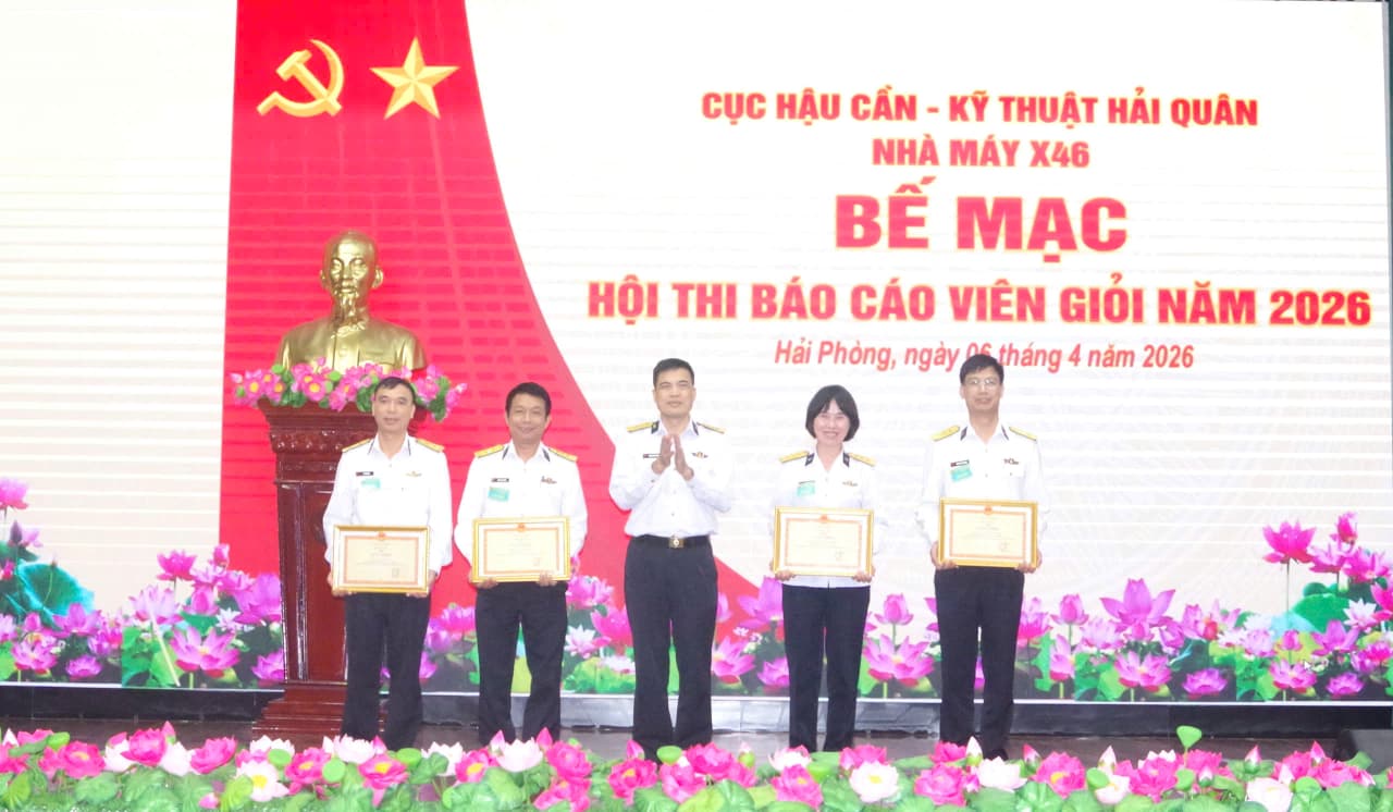 Nhà máy X46: Hội thi báo cáo viên giỏi năm 2026